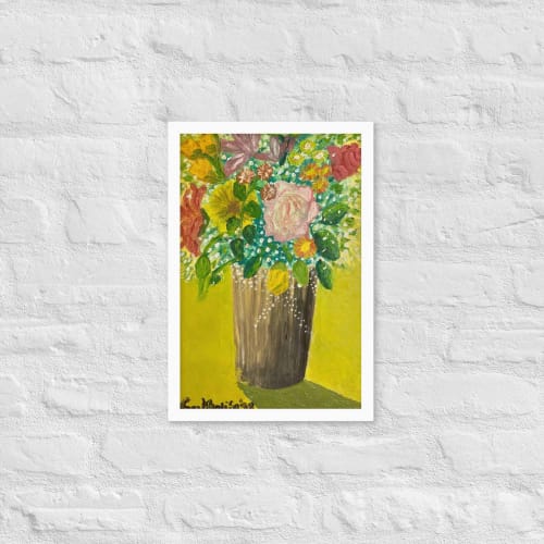 Framed Print - Jubilee - Impressionist Floral Still Life Art | Work by Eman's Gallery