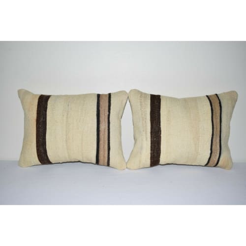 12" X 16" Moroccan Boho Organic Kilim Cushion Cover | Linens & Bedding by Vintage Pillows Store