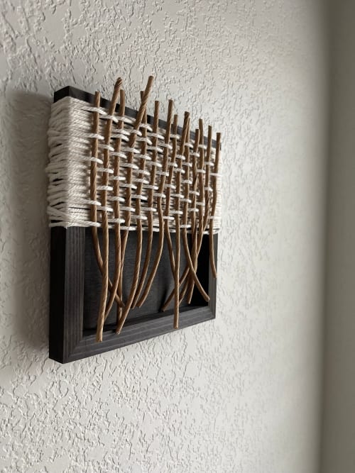 Woven Tile- Earth Series no. 4 | Wall Sculpture in Wall Hangings by Mpwovenn Fiber Art by Mindy Pantuso