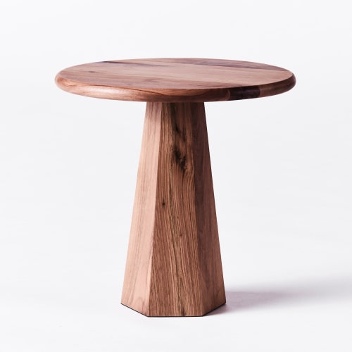Hexagon Side Table Walnut | Work by District Loom