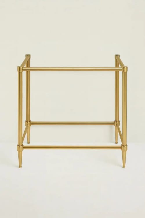 Custom 316 Stainless Steel Sink Legs | Brass, Nickel, Black, Antique & Unlacquered | Water Fixtures by Sinan O