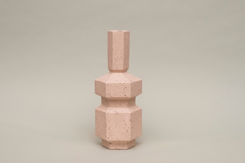 Vase Hexad 26 - Terracotta Waste | Vases & Vessels by Tropico Studio