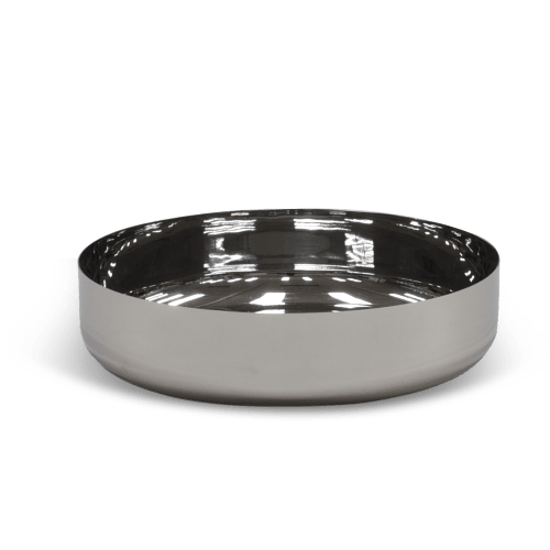 Modern Extra Large Bowl In Stainless Steel | Dinnerware by Tina Frey