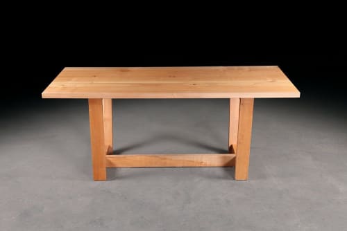 Maple Dining Table w/ Matching Base & Trestle | Tables by Urban Lumber Co.