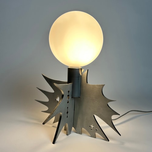 Flare Lamp in Steel | Lamps by Wretched Flowers