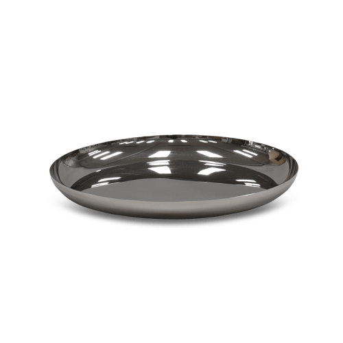 Modern Medium Platter In Stainless Steel | Serveware by Tina Frey