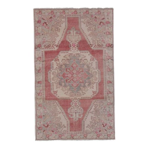 Mid Century Flatweave Large Overdyed Oriental Turkey Oushak | Rugs by Vintage Pillows Store