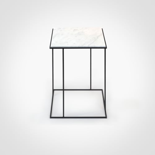 FramE - Carrara marble side table | Tables by DFdesignLab - Nicola Di Froscia