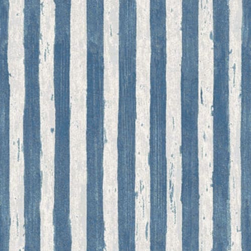 Cobra Stripe, Prussian Blue | Wallpaper in Wall Treatments by Philomela Textiles & Wallpaper