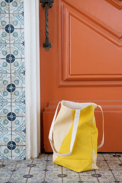 Aurora - Gold | Tote Bag | Oil And Acrylic Painting in Paintings by Upton