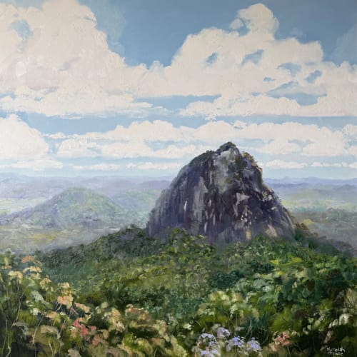 Mount Tibrogargan | Oil And Acrylic Painting in Paintings by Meredith H