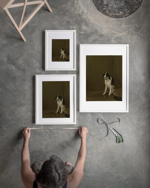 Milan Dog Cafe Print, Italian Trattoria Wall Art, Giclée Dog Painting | Prints by The Ugly Cat Studio