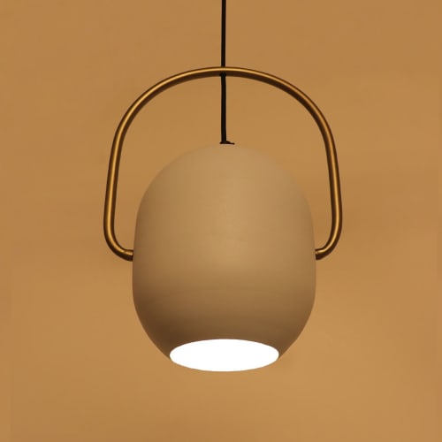 Ezhil White Hanging Lamp | Pendants by Home Blitz