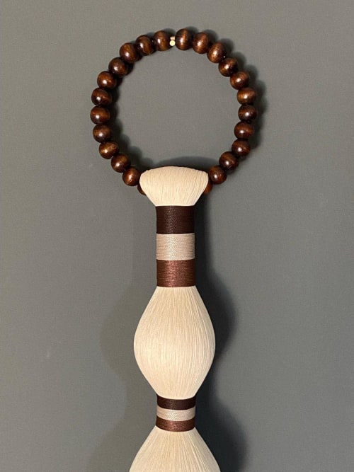Macrame Wall Hanging 63 Inches Large Boho Wall Decor Handmade Fiber Art Neutral Wall Decor Wooden Beads Minimalist Home Decor | Wall Hangings by İnanç Yılmaz