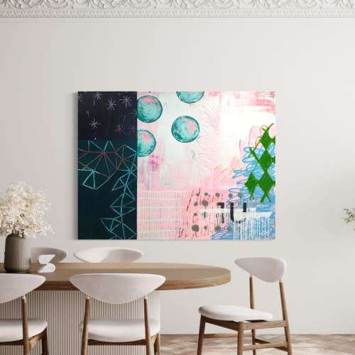 Perpendicular Universe | Mixed Media by Sarah Finucane