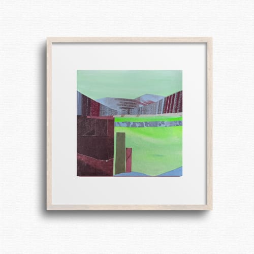 6x6 Original Collage Art | Mile High City  by Shilo Ratner | Work by Shilo Ratner