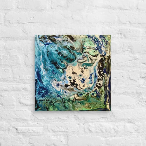 Canvas Print - Tectonic - Fluid Abstract Geologic Art | Work by Eman's Gallery