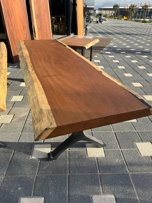 Wooden Dining Table - Live Edge Table - Garden Outdoor Table | Tables by Tinella Collection