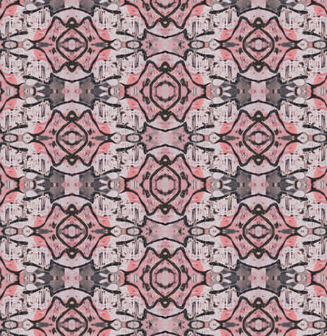 Urchin, Rose | Linens & Bedding by Philomela Textiles & Wallpaper