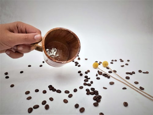Brown Coffee Mug | Drinkware by YomYomceramic
