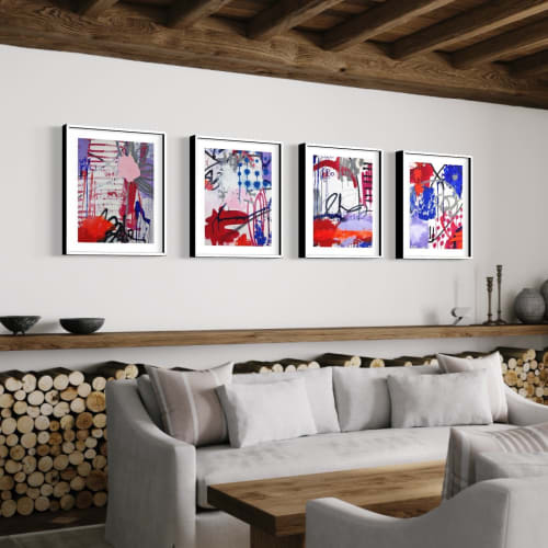 Paper Trail Series | Oil And Acrylic Painting in Paintings by Sarah Finucane