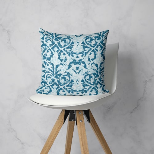 Damask and Receive Throw Pillow | Pillows by Odd Duck Press