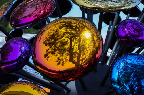 Space Expansion Sculpture Colorful | Public Sculptures by PlusObject