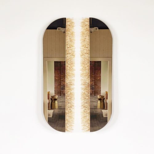 "Aria Raffia"- Bronze Racetrack Reflected Set | Decorative Objects by Candice Luter Art & Interiors