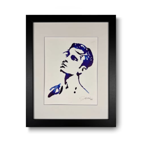 Marcus In Blue | Paintings by John Velo Studio