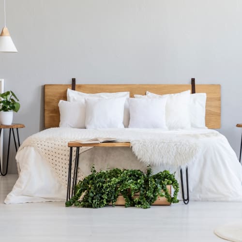 Wide Custom Leather Wall Strap [Flat End] | Headboard in Beds & Accessories by Keyaiira | leather + fiber