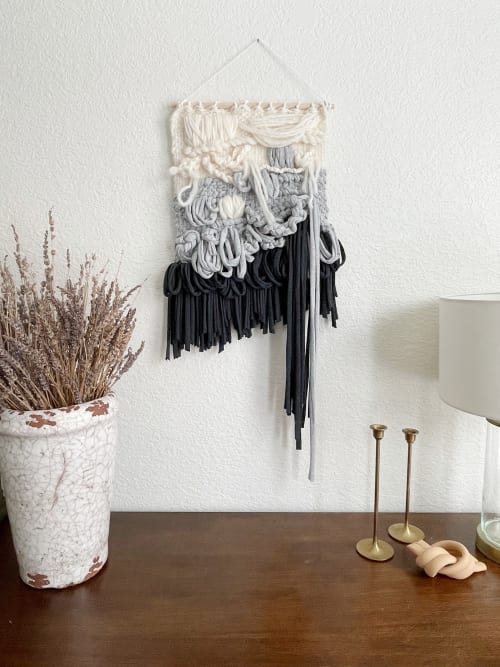 Abstract Woven Wall Hanging | Wall Hangings by Mpwovenn Fiber Art by Mindy Pantuso