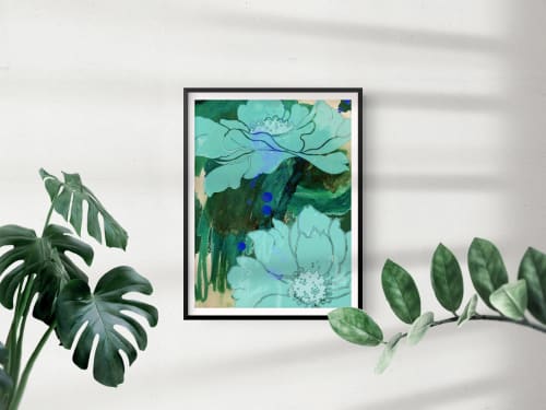 Abstract Floral no.3 Giclée Print | Paintings by Odd Duck Press