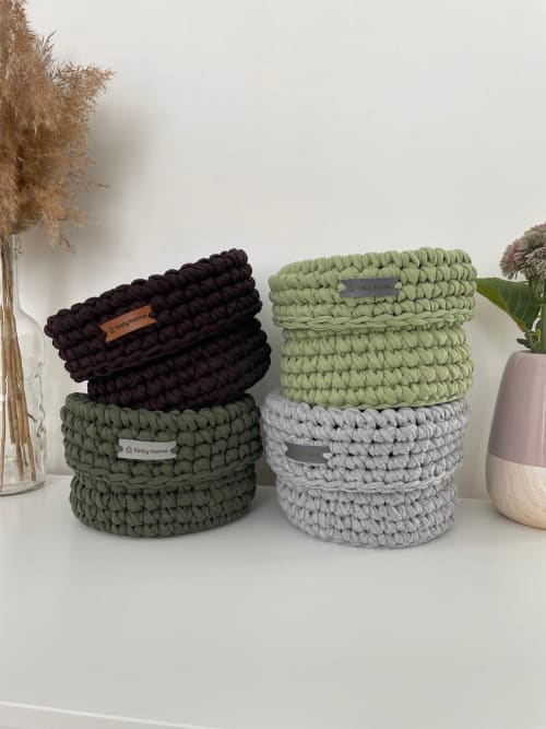 Round basket | In stock in the USA | Storage by Anzy Home