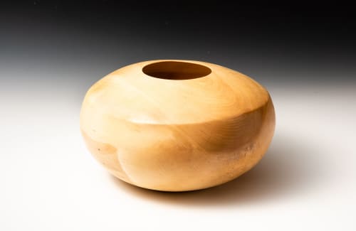 Hard Maple Vessel | Decorative Bowl in Decorative Objects by Louis Wallach Designs
