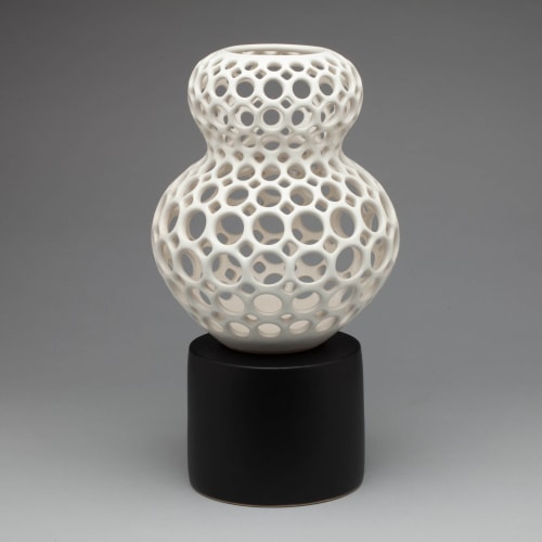 Lizette Pierced Tabletop Sculpture, Femme Collection | Ornament in Decorative Objects by Lynne Meade