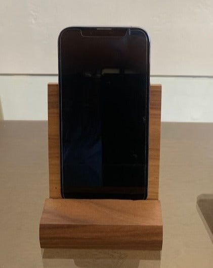 Walnut Wood Phone Stand | Decorative Objects by Moss Art Installations