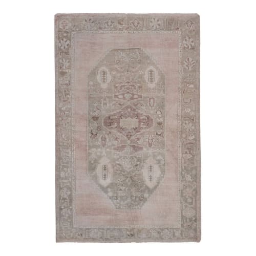 Soft Neutral Colors Rug, Southwest Wool Rug, Oriental Turkey | Rugs by Vintage Pillows Store