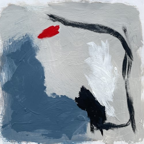 Abstract on paper | Oil And Acrylic Painting in Paintings by Lizzie DiSilvestro