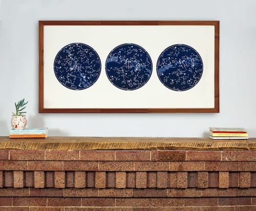 Constellations Art, Large Constellations Print, Three | Prints by Capricorn Press