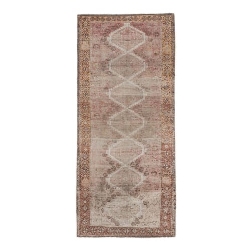 Early 20th Century Handmade Turkish Oushak Runner | Rugs by Vintage Pillows Store