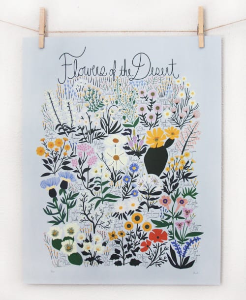 Flowers of the Desert Poster | Art & Wall Decor by Leah Duncan