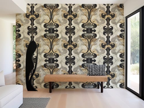 The Gilded Age — Abstract Luxury Wallpaper Mural | Wall Treatments by ELLE WALLS