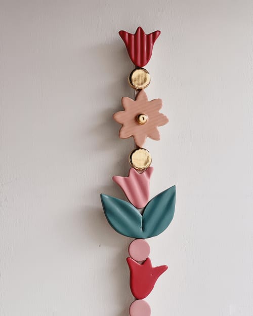 Bloom Wall Hanging - Garden Party Colorway | Wall Sculpture in Wall Hangings by Eliana Bernard