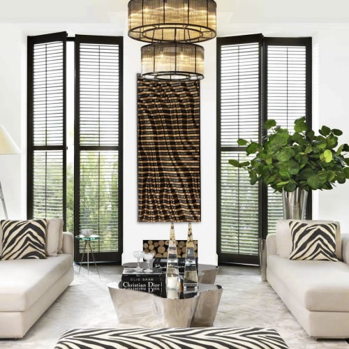 "DOMINOS" Parametric Wood Wall Art Decor / 100% Solid Wood | Wall Sculpture in Wall Hangings by ArtMillWork Design