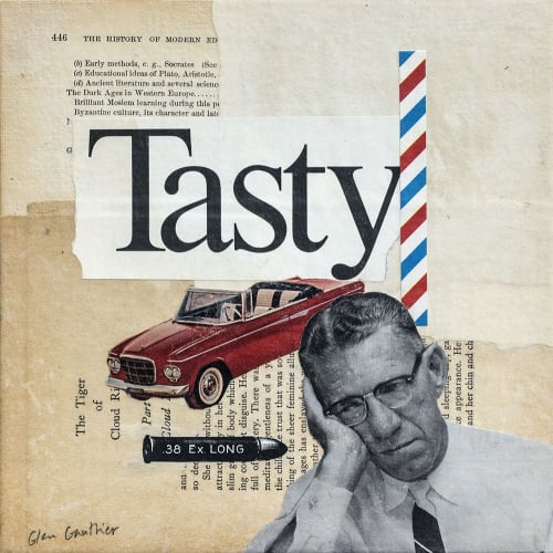 Tasty | Collage in Paintings by Glen Gauthier