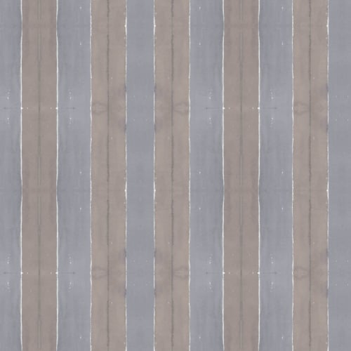 Cabana Stripe No. 4 (Lg), Pewter | Wall Treatments by Philomela Textiles & Wallpaper