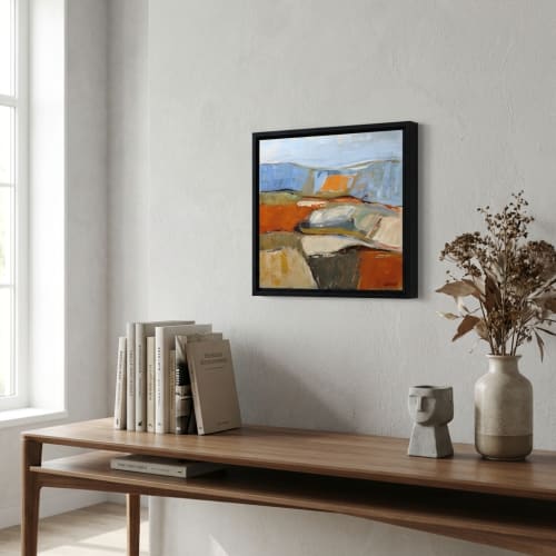 Prémices de l'été - Peinture abstraite originale - Paysage | Decorative Objects by Sophie DUMONT.