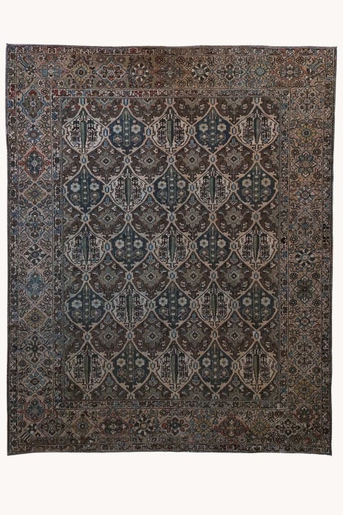 Antique Bakhtiari Area Rug | Lodge | Rugs by District Loom