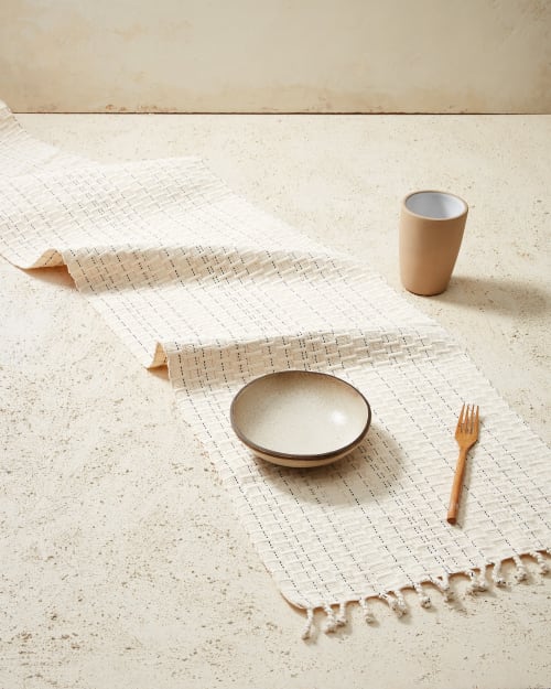Panalito Runner - Cream | Table Runner in Linens & Bedding by MINNA