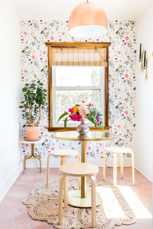 Floral Finds Removable Fabric Wallpaper - Peel and Stick! | Wallpaper by Samantha Santana Wallpaper & Home